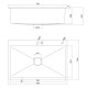 Мойка для кухни Fmark FSC7550Q, графит