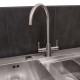 Смеситель для кухни двухзахватный WesnaArt EKO05-1102, сатин