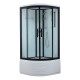 Душевая кабина Timo Standart Black T-6690B, 90x90x220