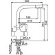 Смеситель для кухни с подключением фильтра FRAP F4352-3, золотой сатин
