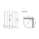 Душевая кабина Timo Premium ILMA ILMA909, 90x90x222