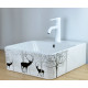 Смеситель для раковины Bronze de Luxe SCANDI 1451W, белый