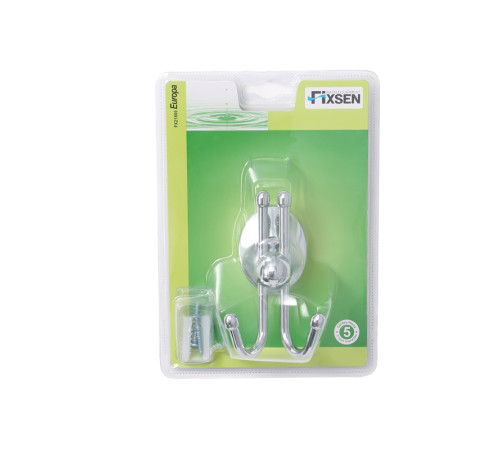 Двойной крючок для ванной FIXSEN EUROPA FX-21805C, хром