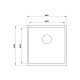 Кухонная мойка UKINOX Techno TEB400.400 -GT10P, 40*40