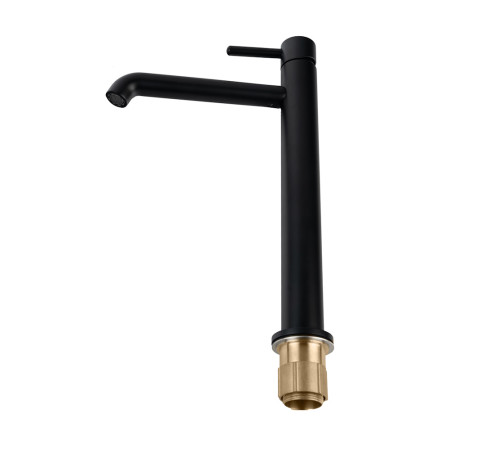 Смеситель для раковины высокий FILARETE Roun FL6020BL, черный