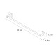 Полотенцедержатель FIXSEN LUX CHROME FX-15001A, хром