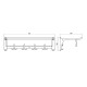 Полка для полотенец Savol S-006099, хром