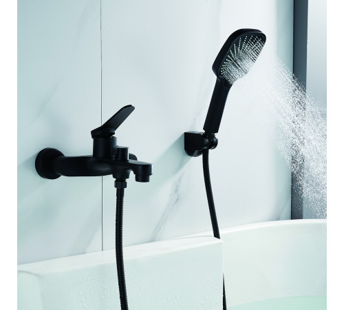 Смеситель для ванны Shevanik S6202H, черный