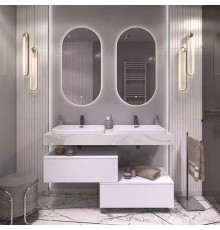 Столешница Velvex Unit 140, белый мрамор