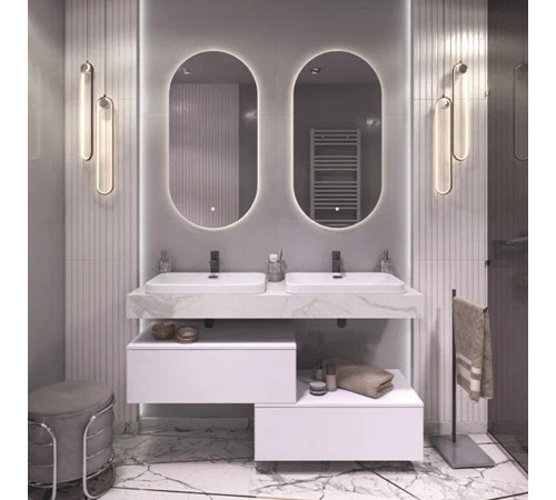 Столешница Velvex Unit 140, белый мрамор
