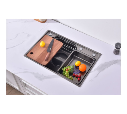 Мойка для кухни Fmark FSC7846Q, графит