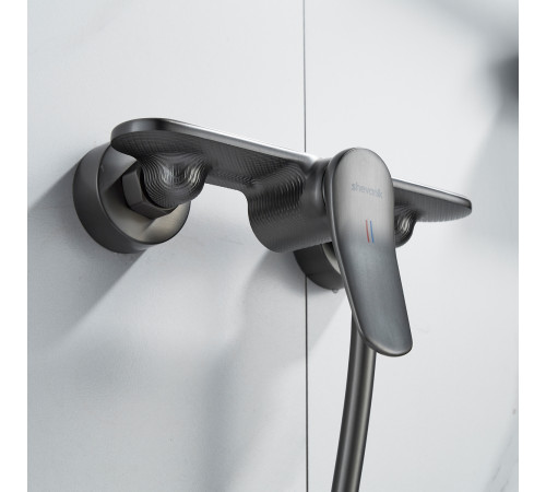 Смеситель для душа Shevanik S4716T, оружейная сталь
