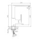 Смеситель для кухни Haiba HB70505-8, белый