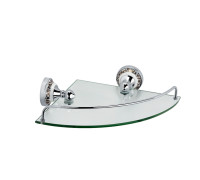Полка стеклянная угловая Fixsen Bogema FX-78503A