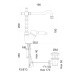 Смеситель для раковины Fiore IMPERIAL 83CO2245, хром/золото