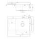 Мойка для кухни Fmark FSC7550Q-R, графит