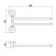 Полотенцедержатель Savol S-005602H, черный