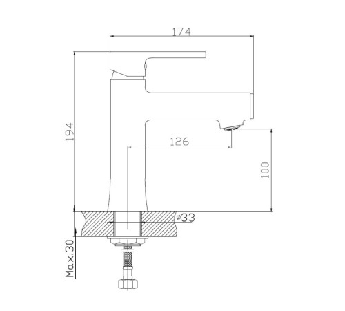 Смеситель для раковины Haiba HB10652-7, черный