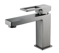 Смеситель для раковины Raffine F0196T, оружейная сталь