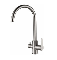Смеситель для кухни Haiba HB76801, сталь
