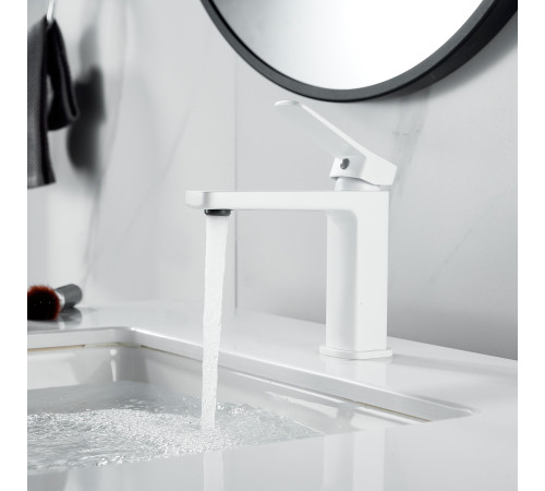 Смеситель для раковины Raffine F0199C, белый