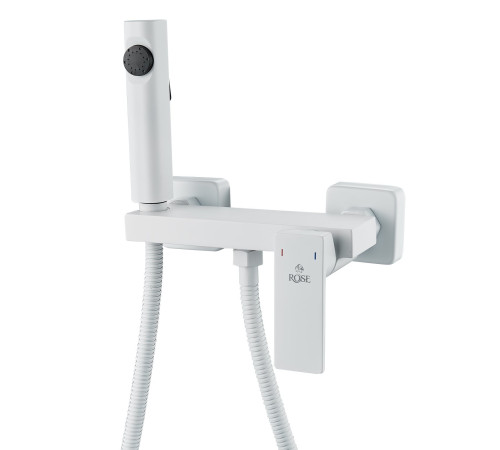 Гигиенический душ со смесителем Rose R1805C-1, белый