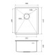 Кухонная мойка Rivelato Rinox 3844 UN PVD, черный