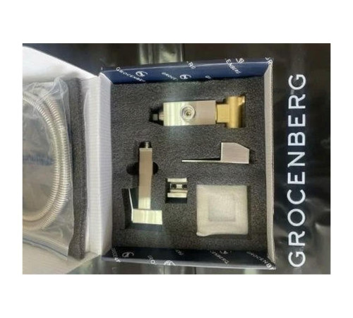 Гигиенический душ со смесителем встраиваемый Grocenberg GB002NK, никель