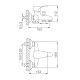 Смеситель для ванны FRAP F3014-B, хром