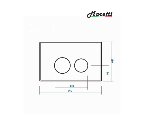 Комплект Maretti 3 в 1: унитаз UM10PBM76-844, инсталляция AC11P5211, кнопка AC12UM-740