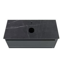 Столешница La Fenice Granite Black Olive Light Lappato 80 см, черная