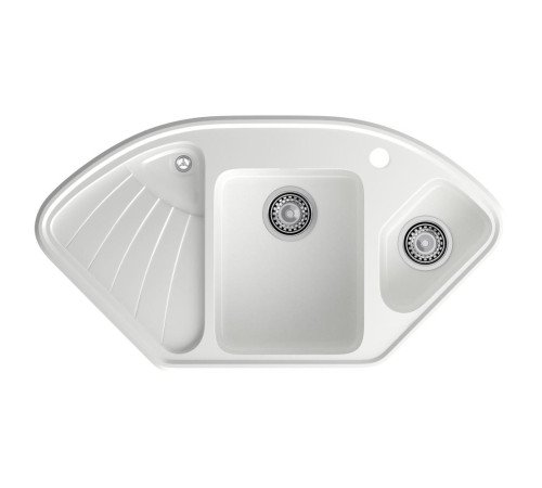 Кухонная мойка GranFest CORNER 1040E, иней