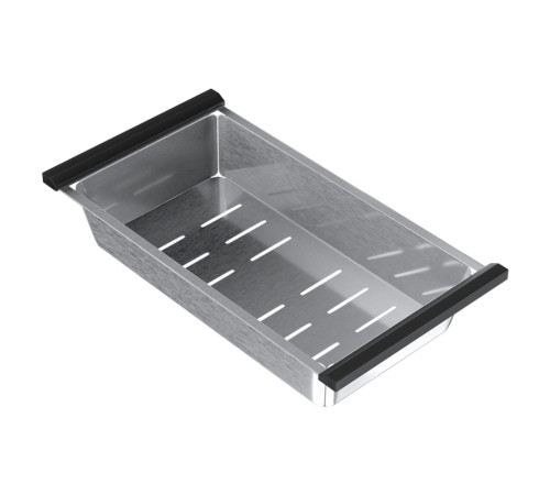 Кухонная мойка Ulgran Steel 600x450, черная брашированная сталь