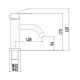 Смеситель для раковины Fmark FS8201C, матовое золото