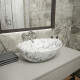 Раковина чаша Maretti EN13NS87-740MR, белый мрамор