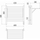Полотенцесушитель электрический Terminus Горизонт П8 60х60