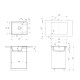 Кухонная мойка Ulgran Quartz Prima 605-10, песок