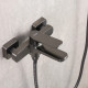 Смеситель для ванны FRAP F3262-9, оружейная сталь