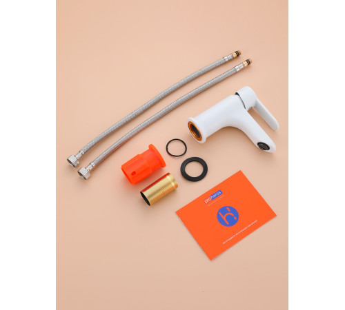 Смеситель для раковины Prohanss P64.10.08, белый