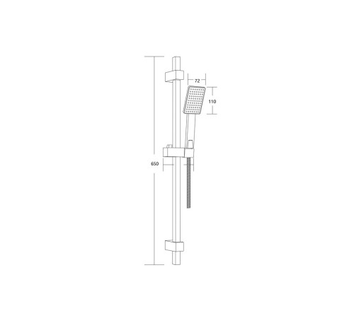 Душевой гарнитур ESKO SHS02BQ, черный