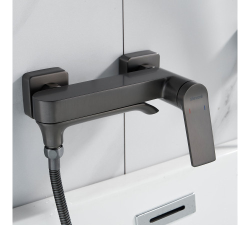 Смеситель для ванны Shevanik S4102T, оружейная сталь