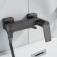 Смеситель для ванны Shevanik S4102T, оружейная сталь