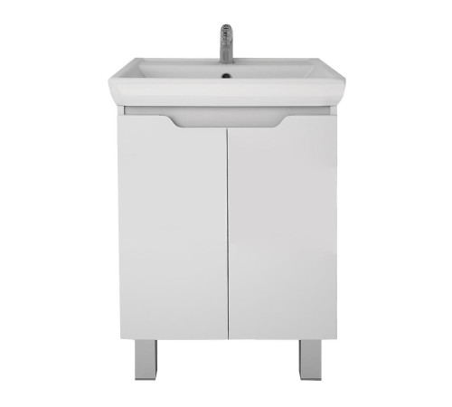 Тумба с раковиной подвесная Dreja Q Plus (D) 55 см, белый