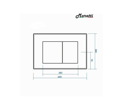 Комплект Maretti 3 в 1: унитаз CA10PBM29-844, инсталляция AC11P5211, кнопка AC12SF-740
