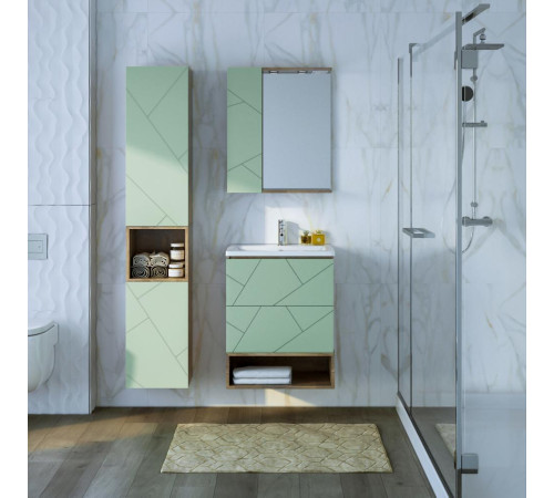 Ниша для тумбы Бриклаер КРИСТАЛЛ 60 см, дуб гранж песочный