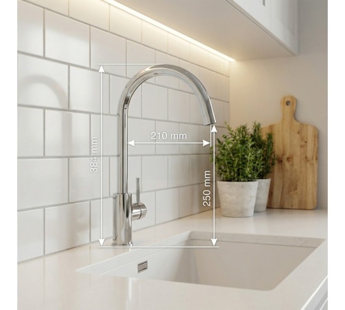 Смеситель для кухни BRAVAT F7799930CP-SW, хром