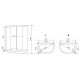 Душевая кабина Timo Eco TE-0702PR, 120x80x215