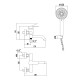 Смеситель для ванны Fmark FS8206A, хром