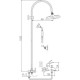 Душевая система Rav Slezak Labe L554.5/3SM