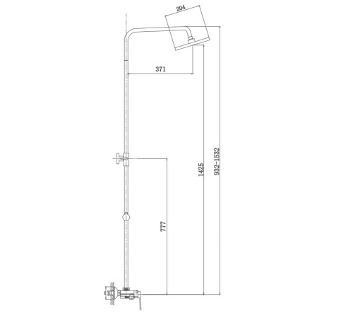 Душевая система Haiba HB24804, хром